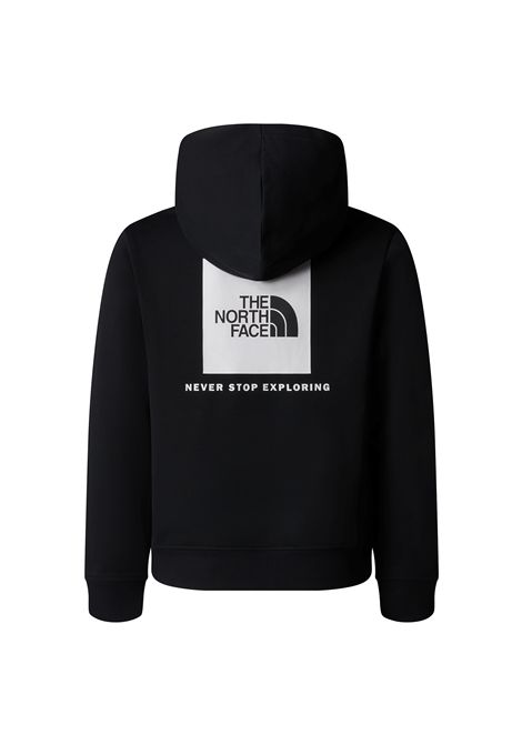 The North Face NSE Box Pullover Hoodie Black Junior THE NORTH FACE | Sweatshirts | NF0A89H9-JK3